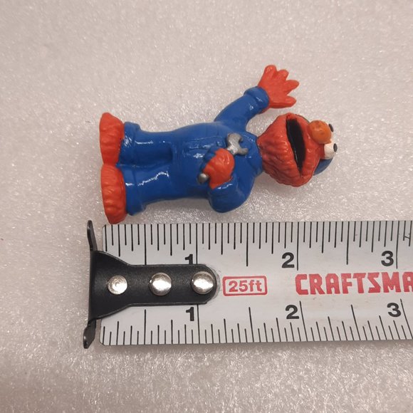 Elmo Mechanic Figure Sesame Street Applause birthday Cake Topper Wrench mini toy - Picture 7 of 7